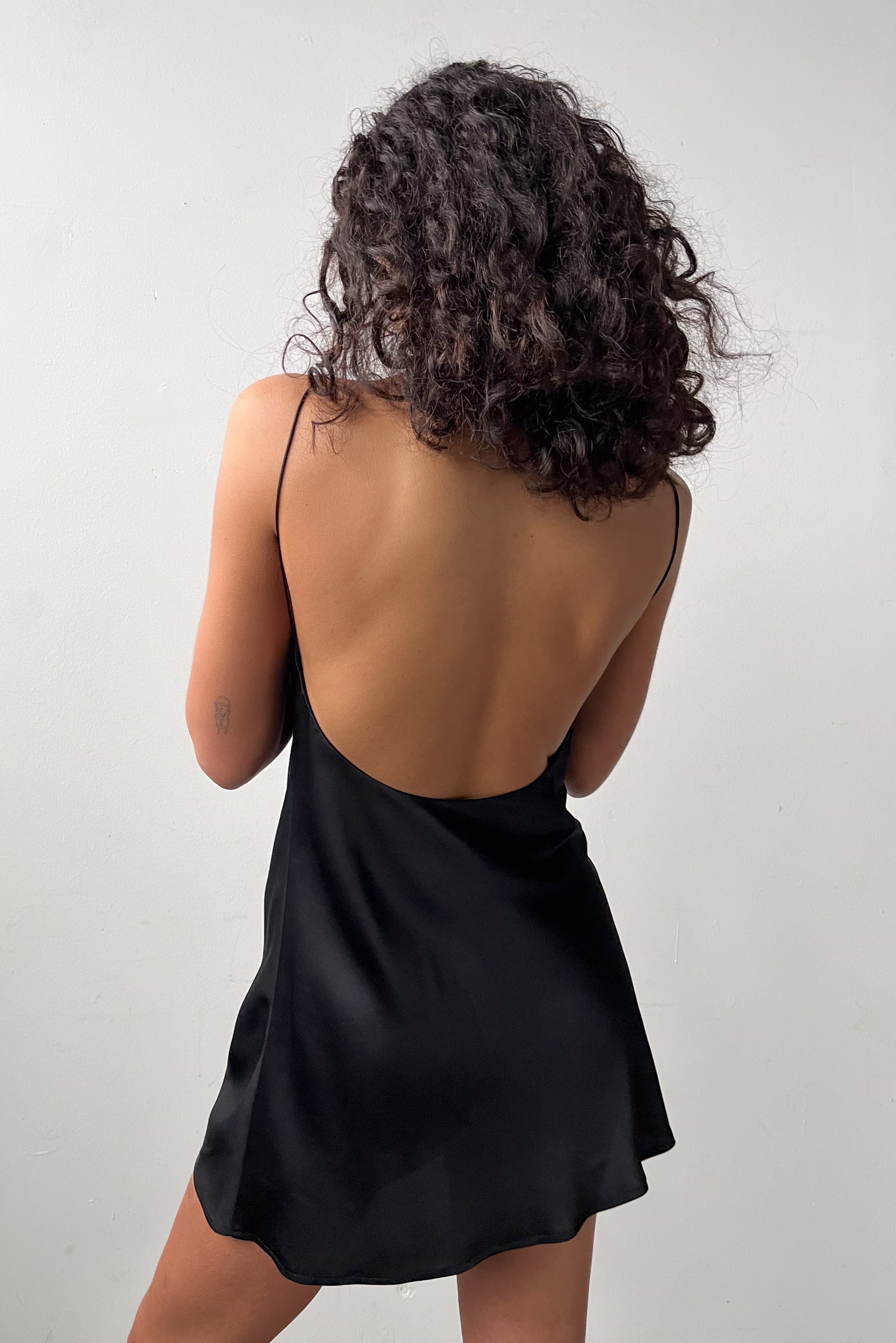 Backless Short Slipdress