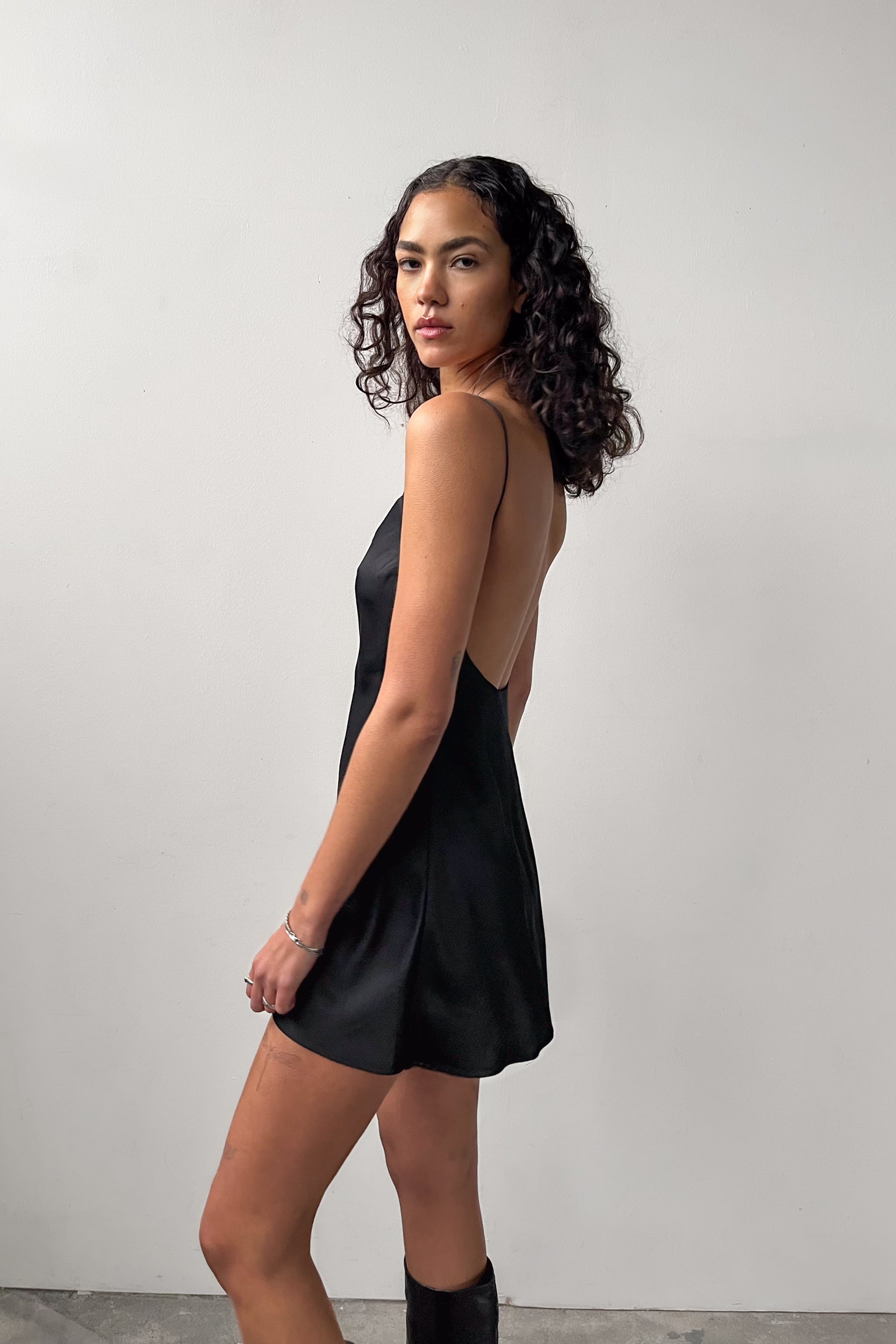 Backless Short Slipdress