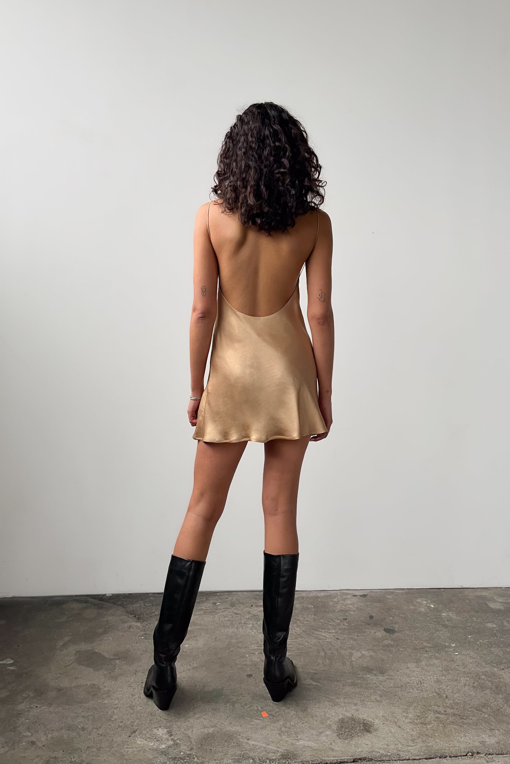 Backless Short Slipdress