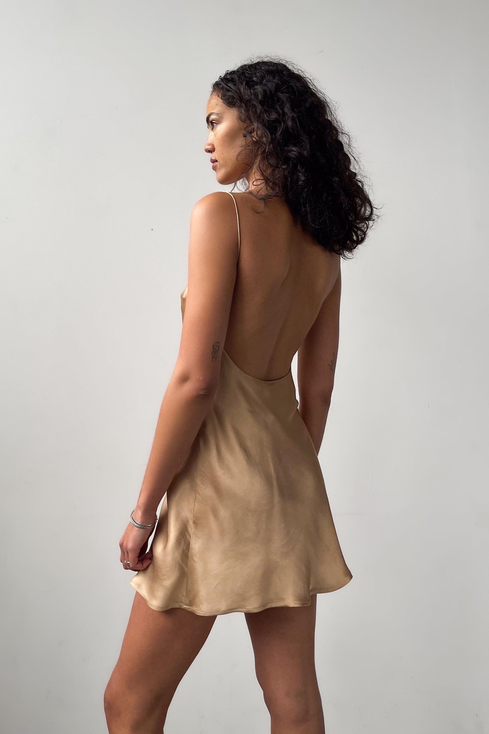 Backless Short Slipdress