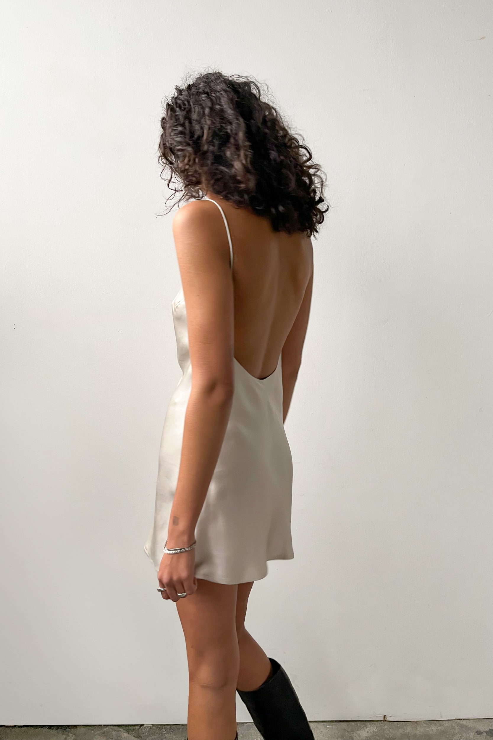 Backless Short Slipdress