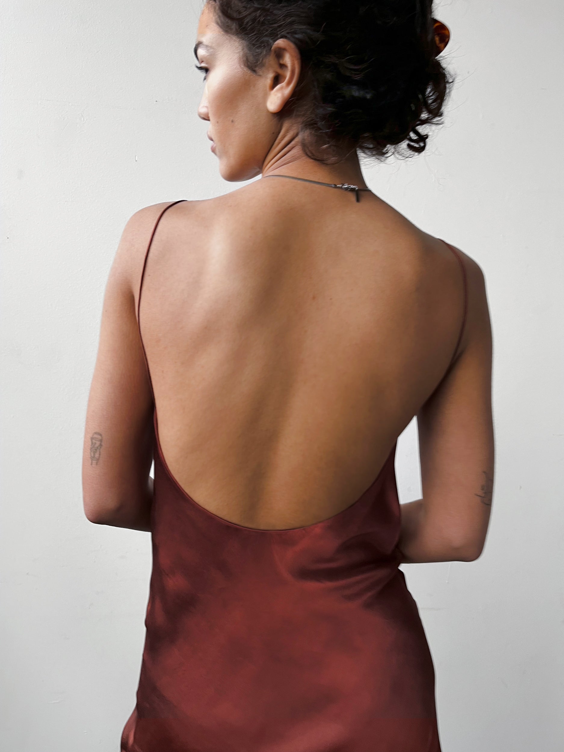 Backless Short Slipdress